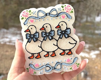 Goose Car Freshie, Floral Scented Air Freshener