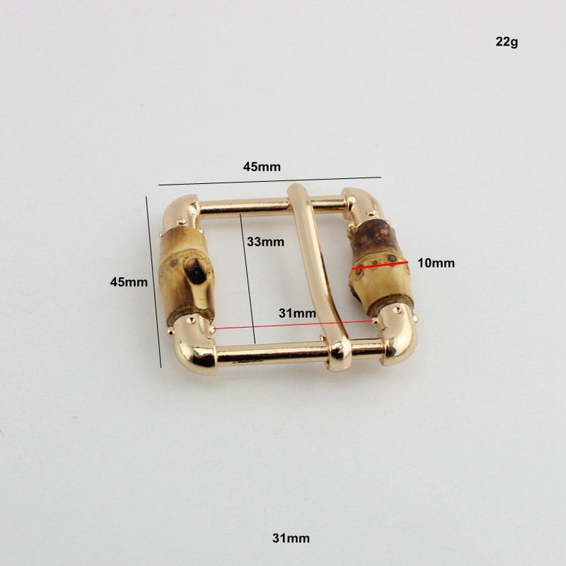 10-30-50pcs 33mm Nature Bamboo slider buckle bagsbelts adjust buckle pipe buckles