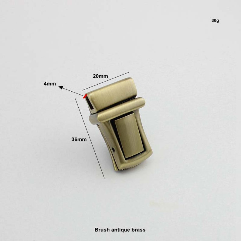 10-20sets 36*20mm SilverGun blackBrush antique woman bag purse lock locks