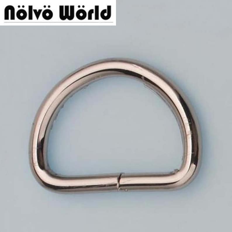 30pcs 5 colors 38*25mm 1.5 inch inside opened d ring belt buckle hardware,metal non welded d-ring