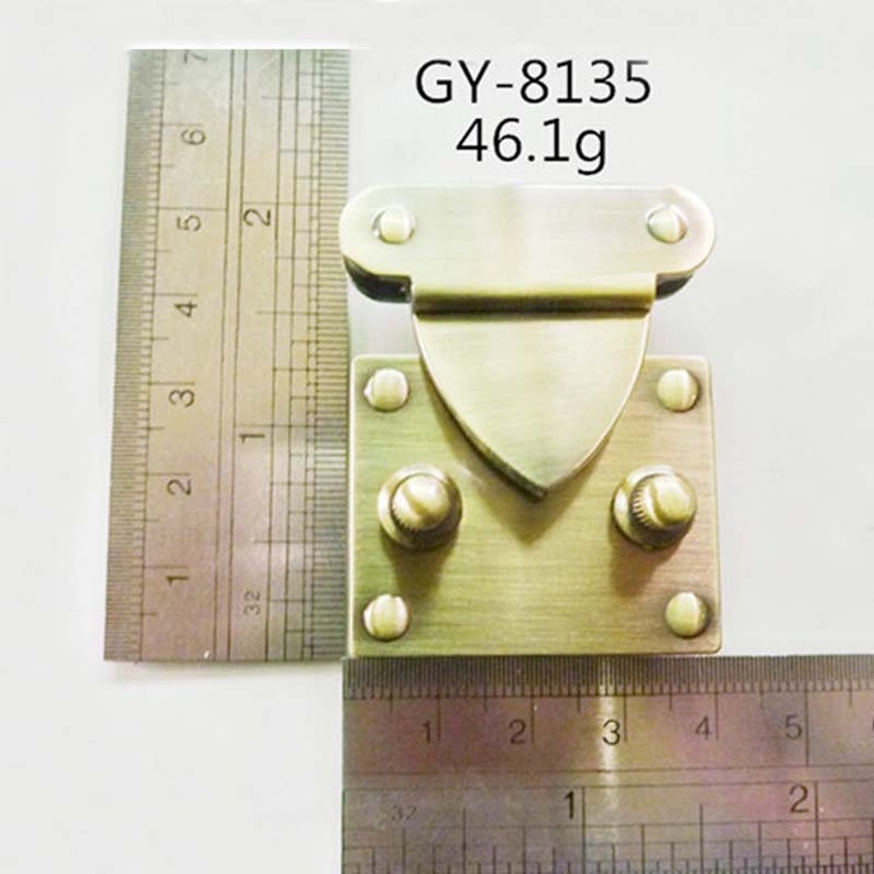 10pcs Brush antique brass Metal lock accessories for Suitcase bag purse sewing