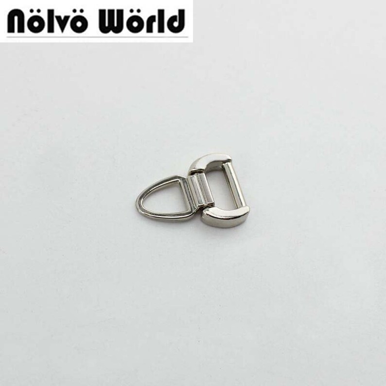 30-50-100pcs 4 colors 20X14mm high fashion zipper metal for Add leather puller slider connect