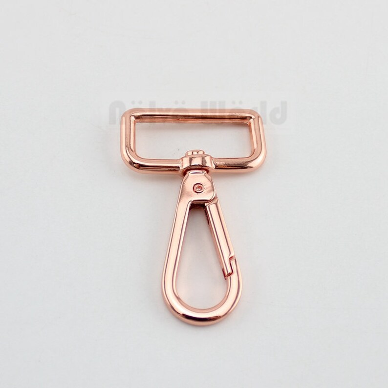 2-4-10 sets Rose Gold 3.2cm 1.2 Inch Swivel Clips matching 1.2 Inch welded D Ring