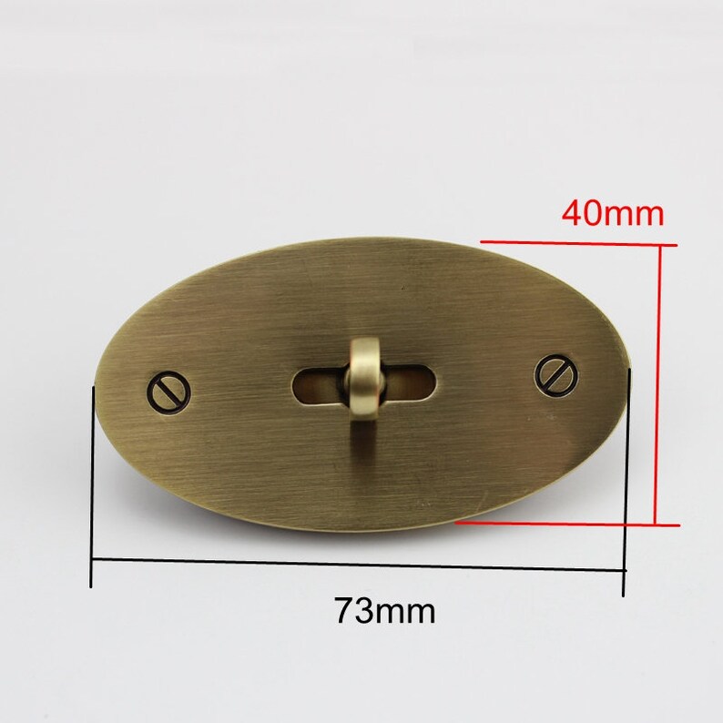 1-10-20pcs 5 colors 72*40mm Big turn lock standard for bolsas bag twist lock luggage closured locks