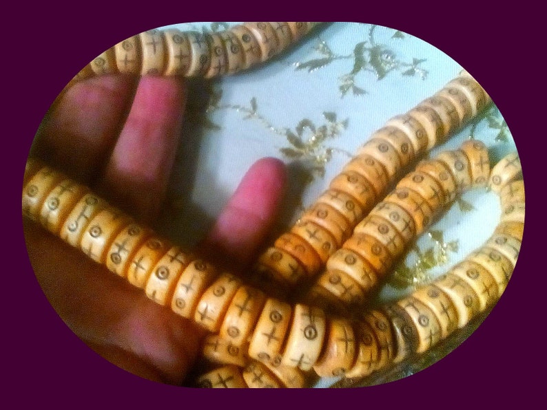 Chinese cow spine necklace Genuine Bone Necklace Antique necklace unisex jewelry 1 of a kind over 100 years old