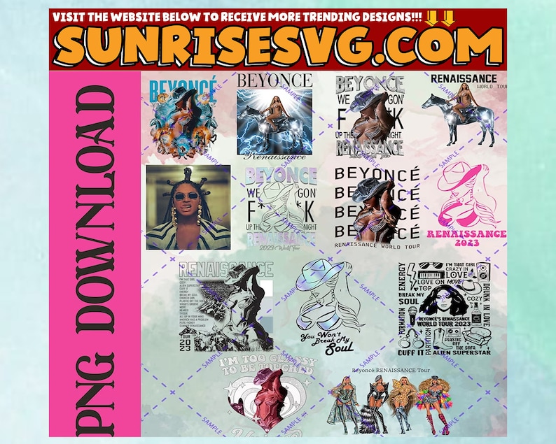 The Renaissance World Tour PNG Beyonce Tour Merch Beyoncé - Etsy