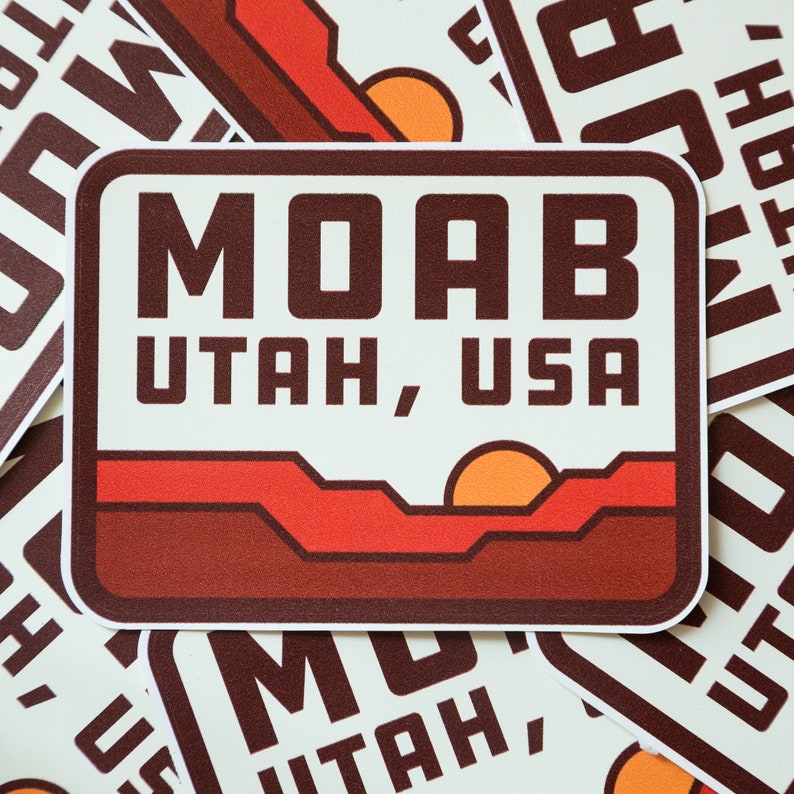 Moab Utah USA Southwest National Park Vinyl Sticker Etsy