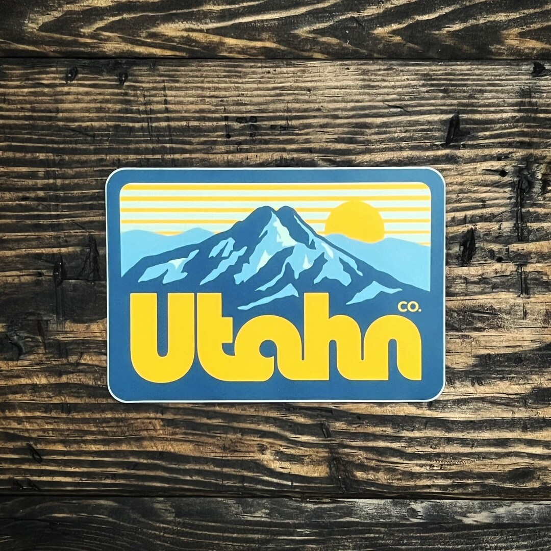 Mount Olympus Utah Sticker Waterproof Vinyl Sticker UV Etsy