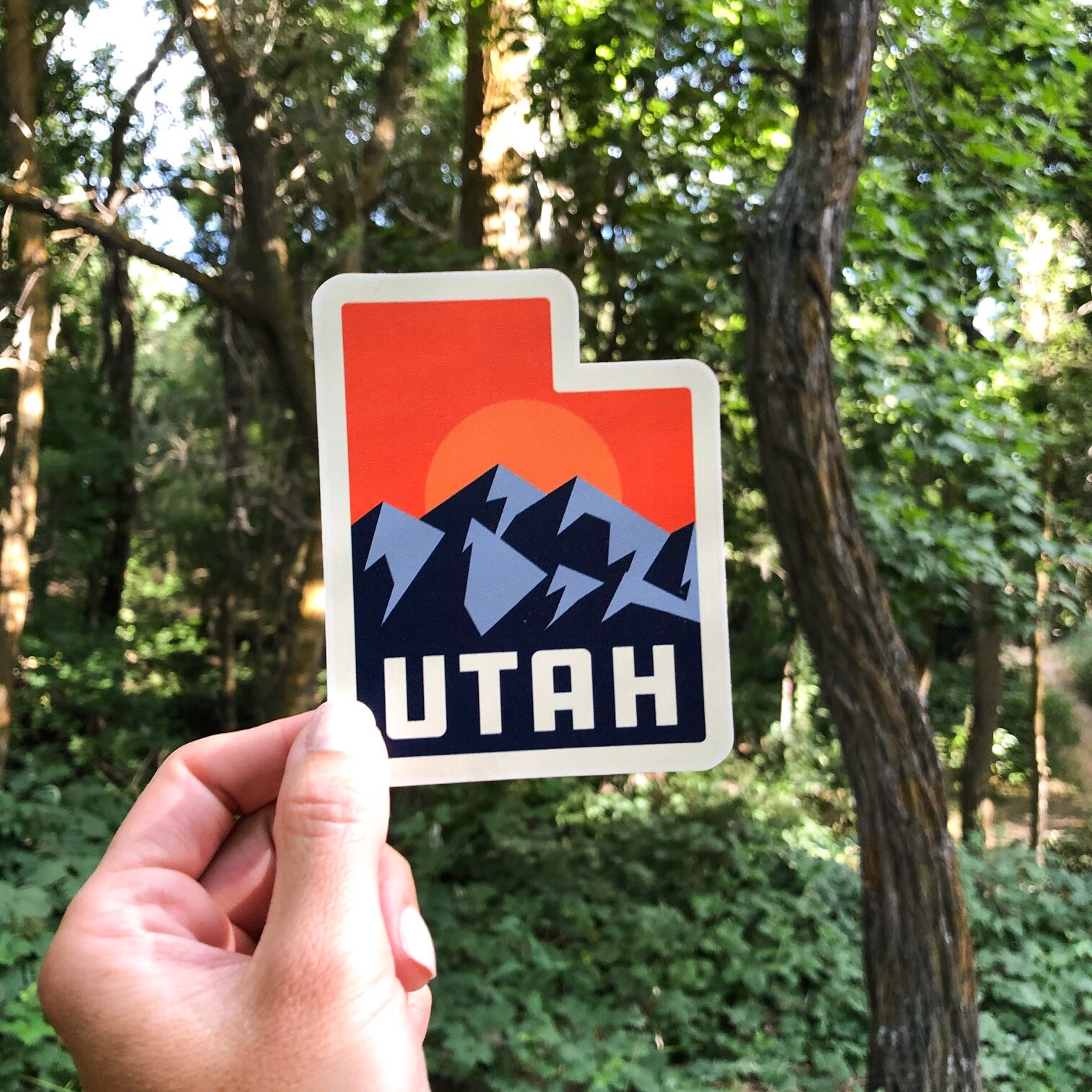 Utah State Sticker Mountains Desert Sticker 2pack Vinyl Etsy