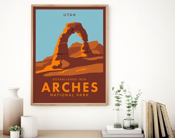 Arches National Park Poster | Delicate Arch Poster