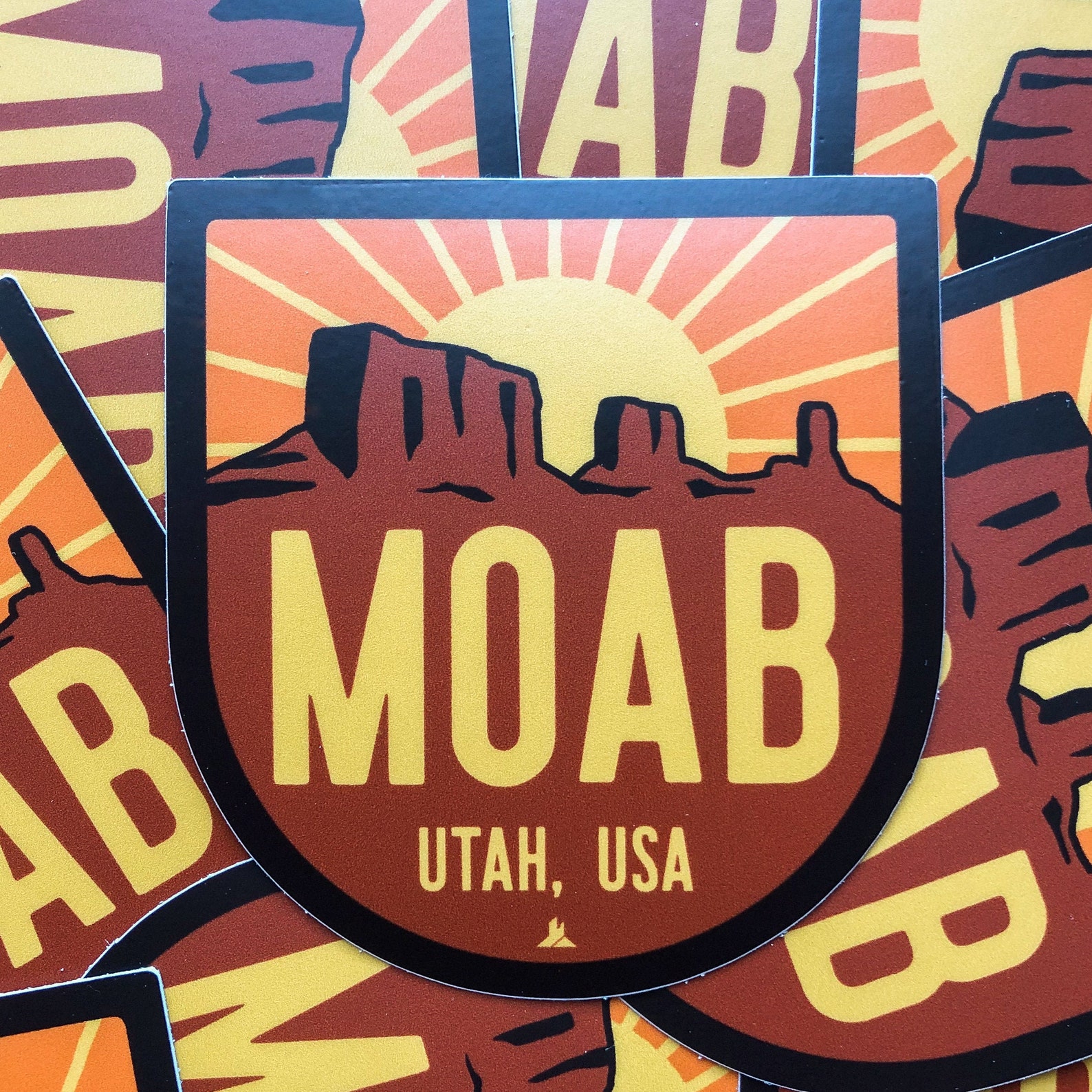 Moab Utah Sticker Desert Southwest Sticker Sunrise Etsy