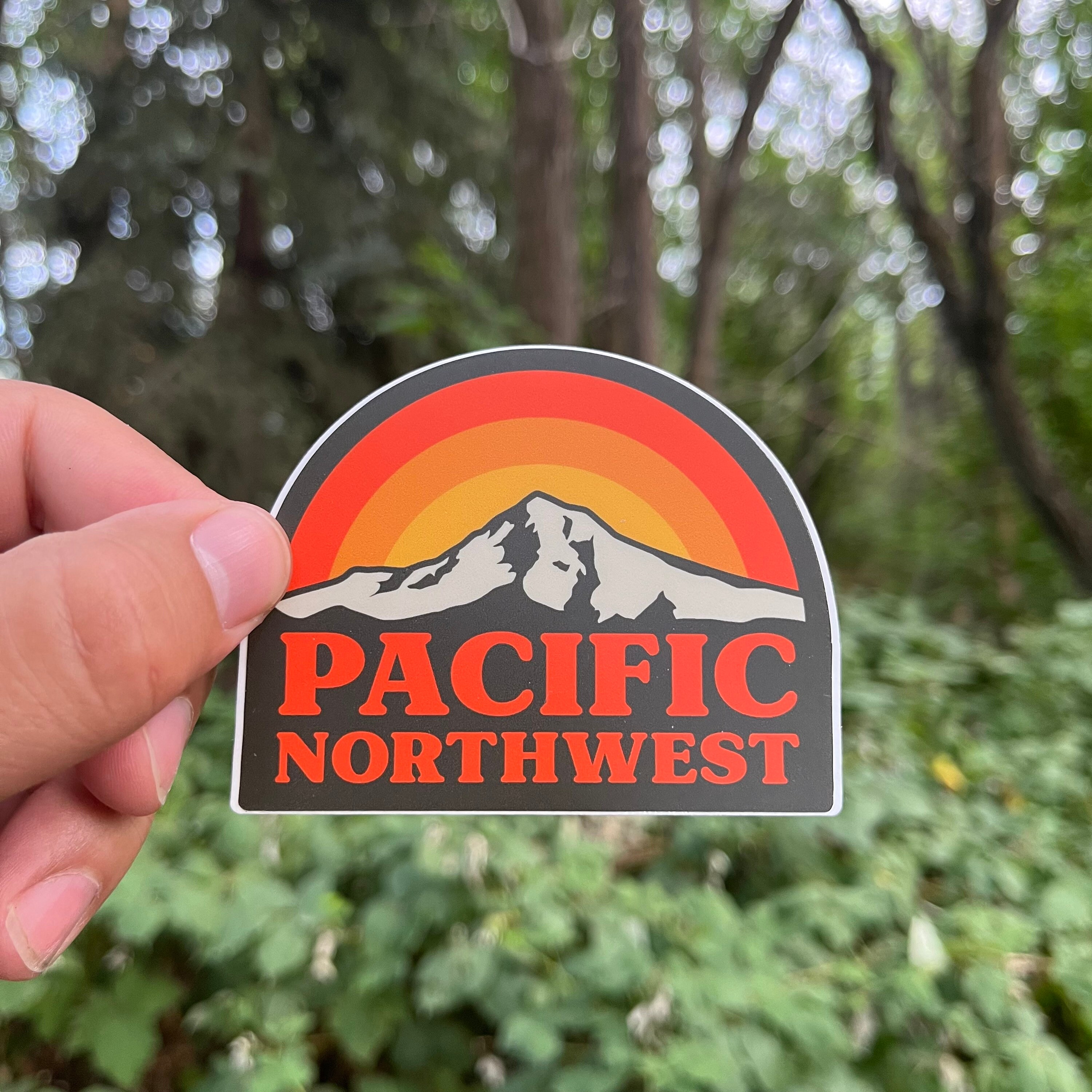 Retro Pacific Northwest Sticker PNW Sticker Waterproof Etsy