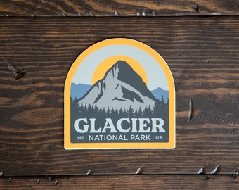Adesivo In Vinile 3.25" Parco Nazionale Glacier &ndash; British Columbia Canada
