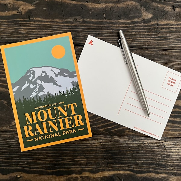 Mount Rainier National Park Postcard