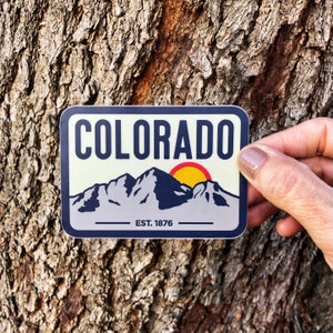 Colorado Maroon Bells | Waterproof Vinyl Sticker | UV resistant decal | Car window, laptop, water bottle sticker