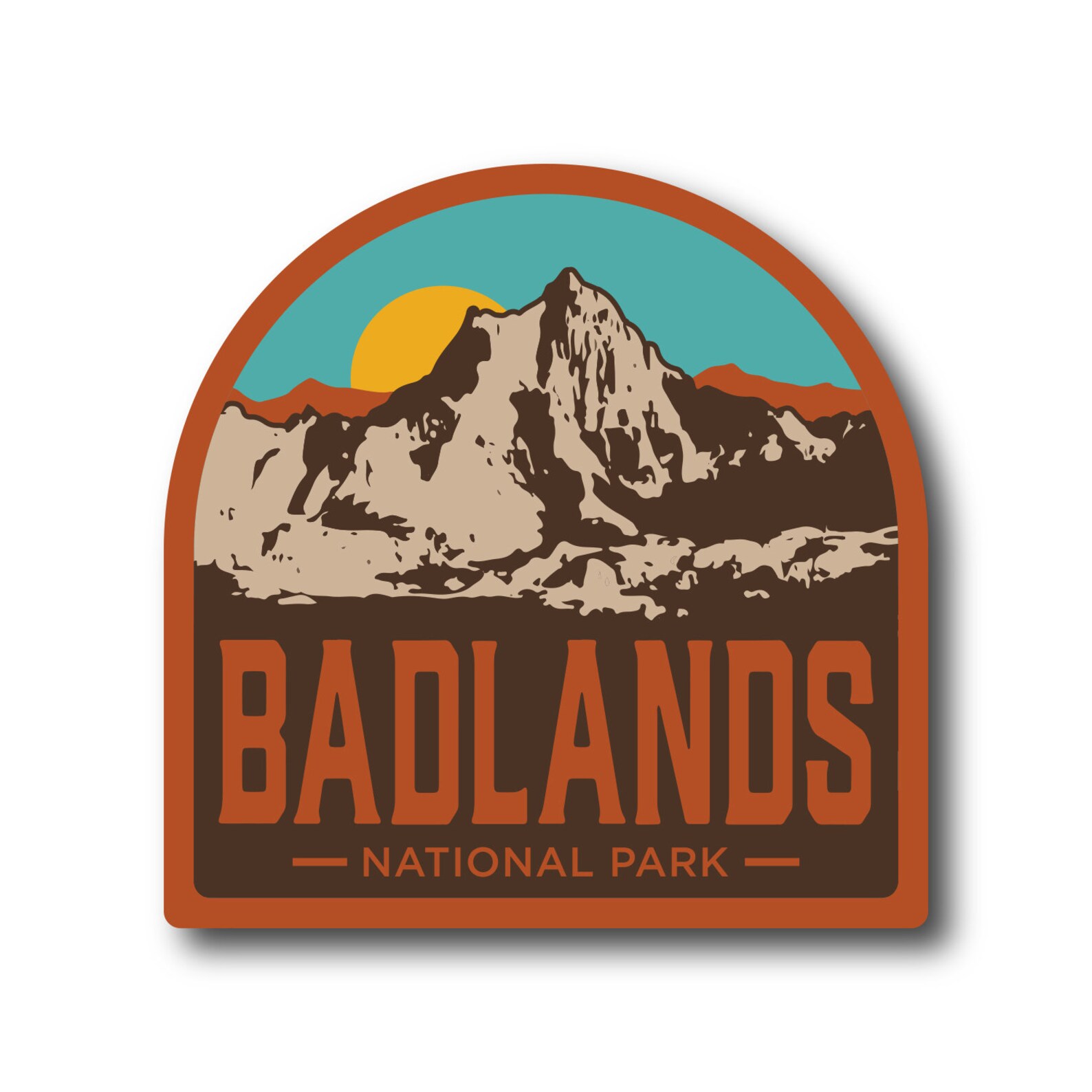Badlands National Park Sticker South Dakota State Sticker Etsy