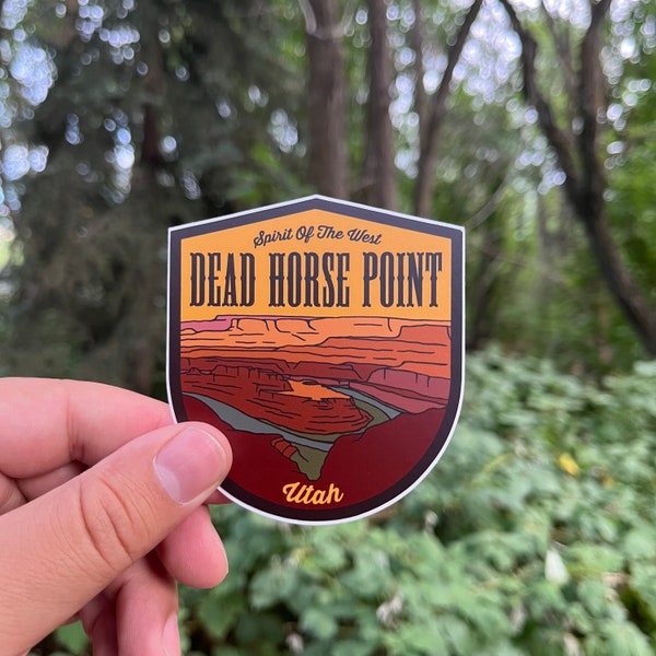 Dead Horse Point State Park Sticker | Waterproof Vinyl Sticker | UV resistant decal | Car window, laptop, water bottle sticker