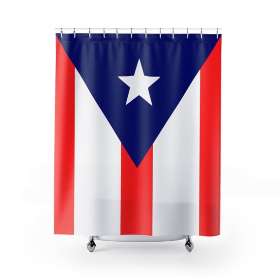 Puerto Rico Flag Shower Curtains