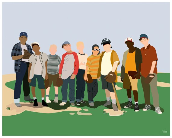 Sandlot Illustration Printable Movie Art Baseball Decor - Etsy
