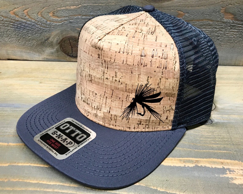 Fishing Fly Cork Trucker Hat Etsy