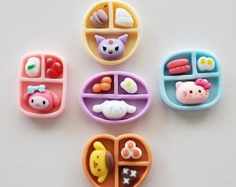 Bento - 1 bag of 5 pieces/Play Food/Cabochan/Flatbacks/DIY Charms