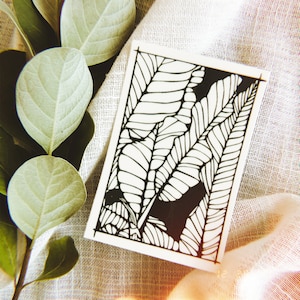 Banana Leaf Temporary Tattoo | Sunny Weeks Art | Botanical Tattoo | Long Lasting Tattoo