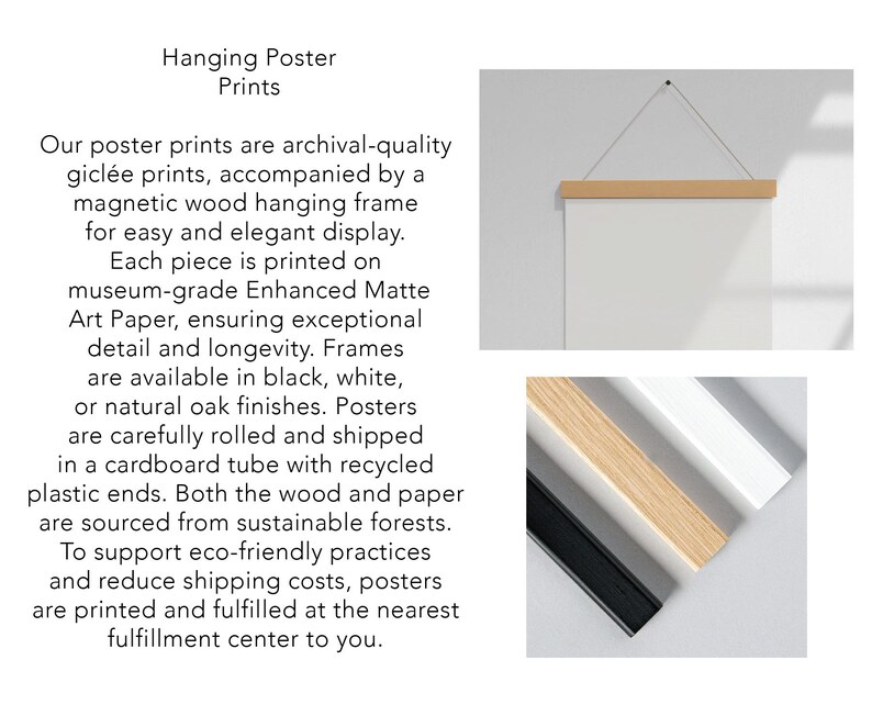 a picture of a poster hanging on a wall