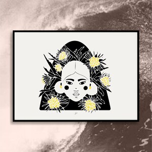 Nightbloomer Night Blooming Cereus Art Prints | Tropical Wall Art | Floral Illustration | Hawaii Artwork