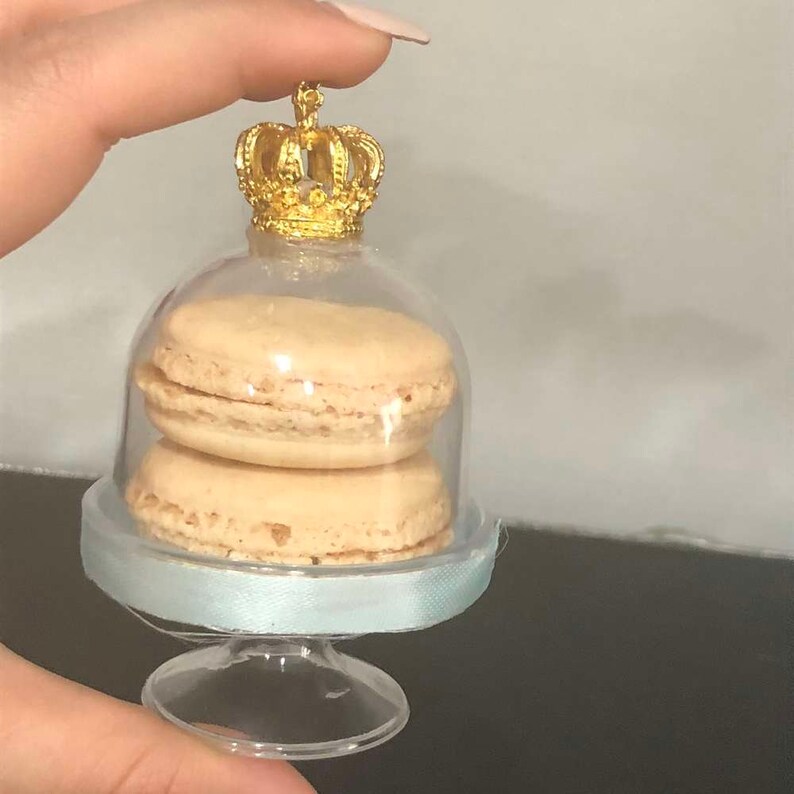 cake stand Blue Princec Favor King Theme Favors 12 Pieces 3x2 Mini Plastic Dome Prince Favor Cloche dome