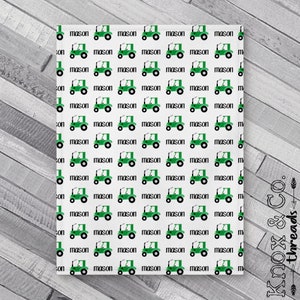 Personalized Baby Blanket - Green Tractor -Toddler Blanket -  Baby Shower - Name Announcement - Birth announcement