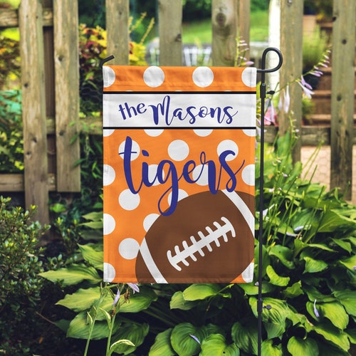 Personalized Auburn Tigers Garden Flag Collegiate Auburn Etsy