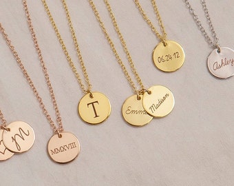 Personalized Jewelry Gift For Her Necklace For Mom Initial Necklace Mother Necklace With Kids Names Monogram Necklace Gift For Wife