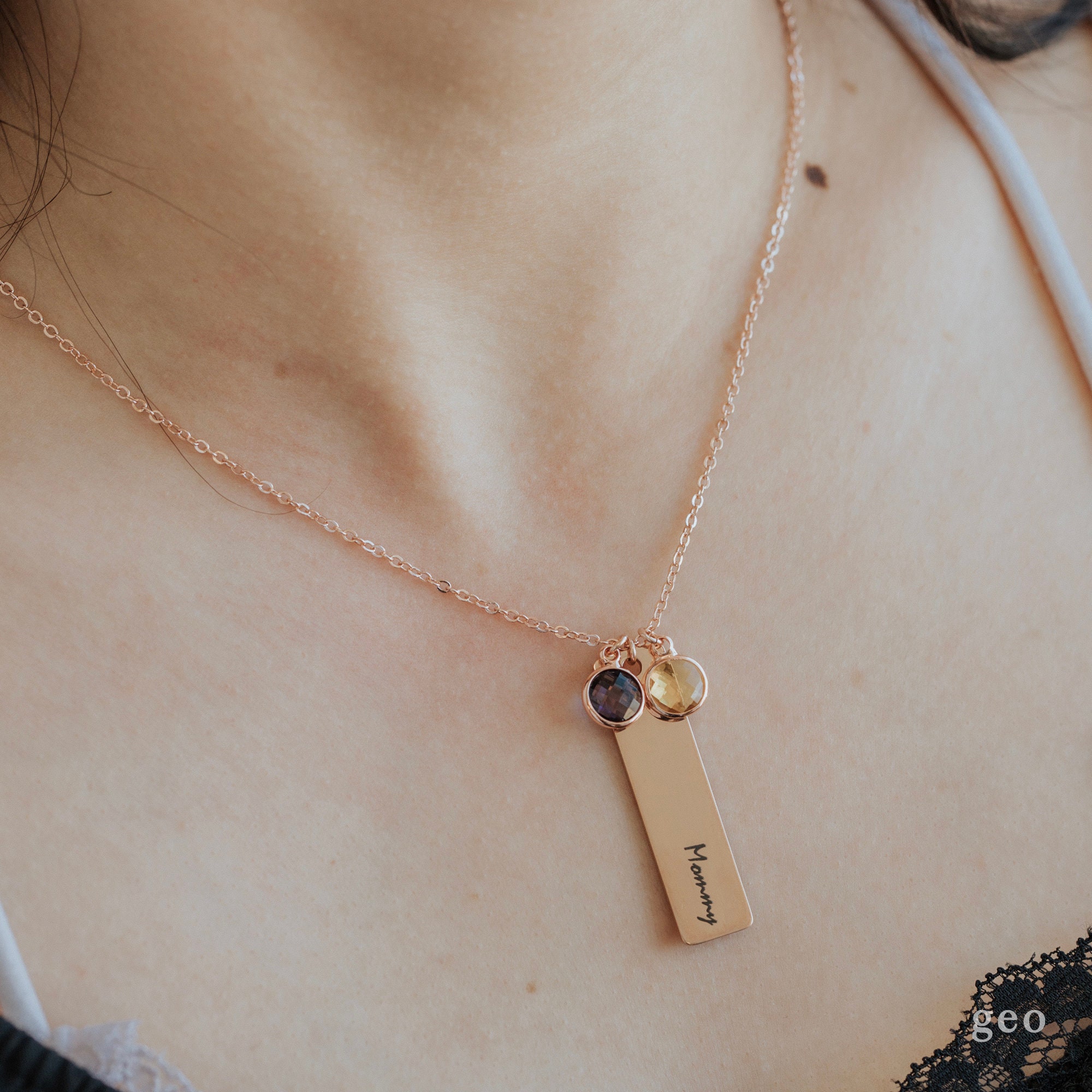 Mothers Day Necklace With Kids Names 