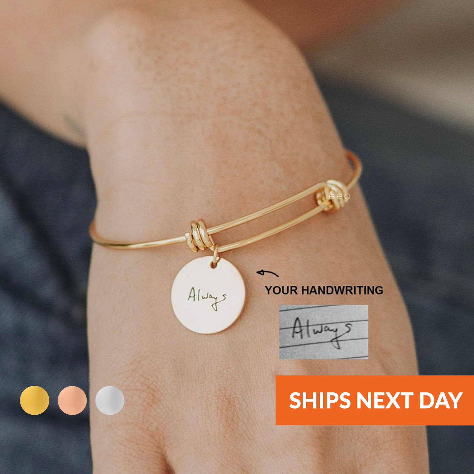 15. Custom Handwriting Bracelet: A Symbol of Support