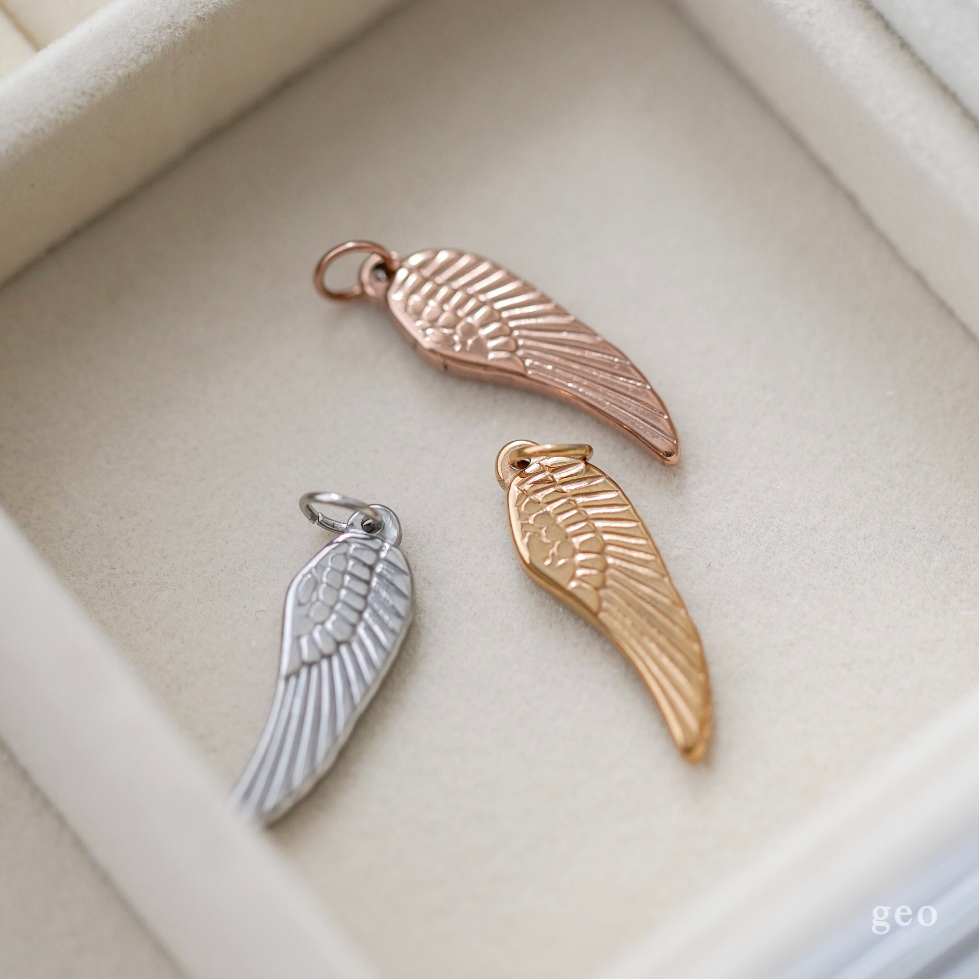 Angel Wing Charm Etsy