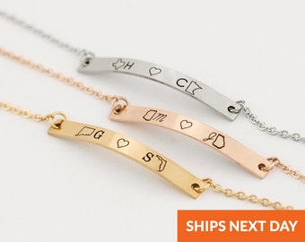 Personalized Long Distance Relationship Gift Friendship Bracelet for Women State Bracelet Gift Anniversary Gift Best Friend Bracelet Jewelry