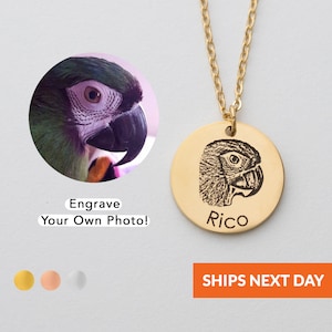 Geopersonalized Personalized On Sale Gift for Kids Jewelry Gift for Mom Pet Parent Gift for Her Pet Portrait Necklace Pet Memorial Jewelry