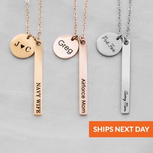 Personalized Deployment Necklace Long Distance Couples Relationship Boot Camp Military Wife Military Jewelry Couples Gift Air Force Navy
