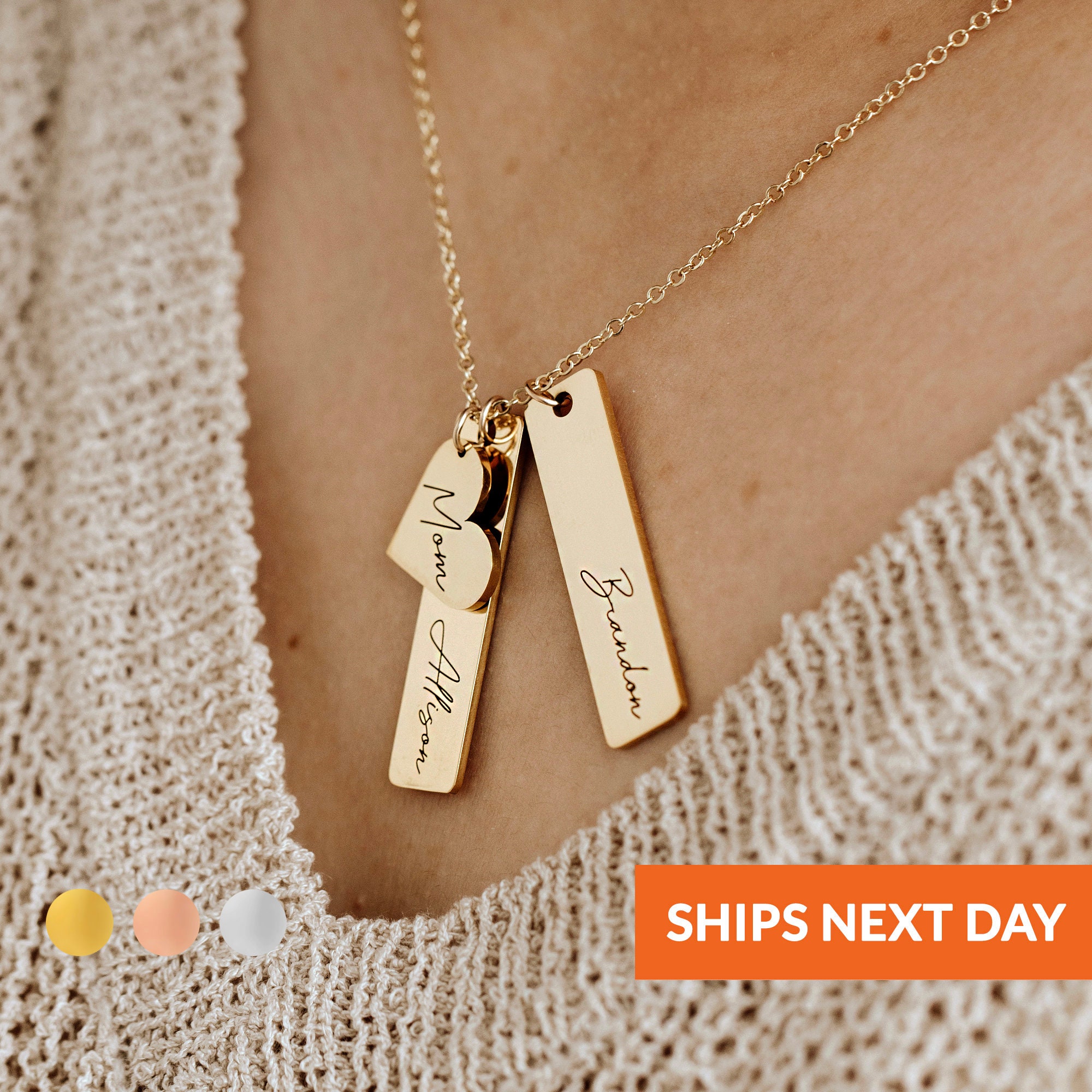 Schmuck Für Beste Freundin Mit Gravur Gravur Halskette Personalisierte Beste Freundin Geschenke | Etsy