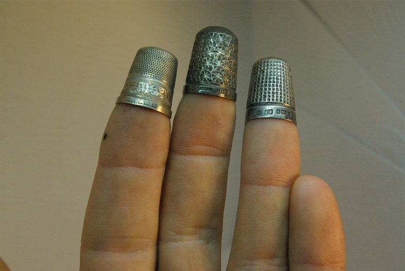 James Fenton 1904 Henry Griffith /& Sons 1908 Silver Thimble another one 1957