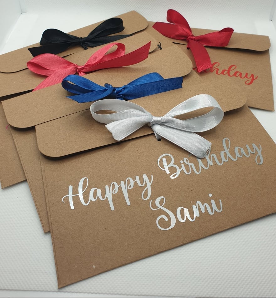 Personalised Happy Birthday Envelope With Personalised Name Etsy