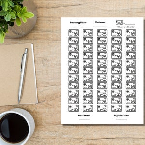 Digital Tracker, Credit Card Pay Off Tracker, Debt Free Journey, Debt Tracker, Printable Tracker, Credit Card Tracker, Payment Tracker