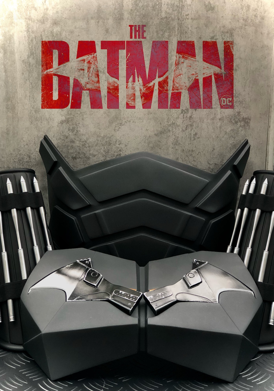 The Batman Armor Set Cosplay Costume Suit Etsy