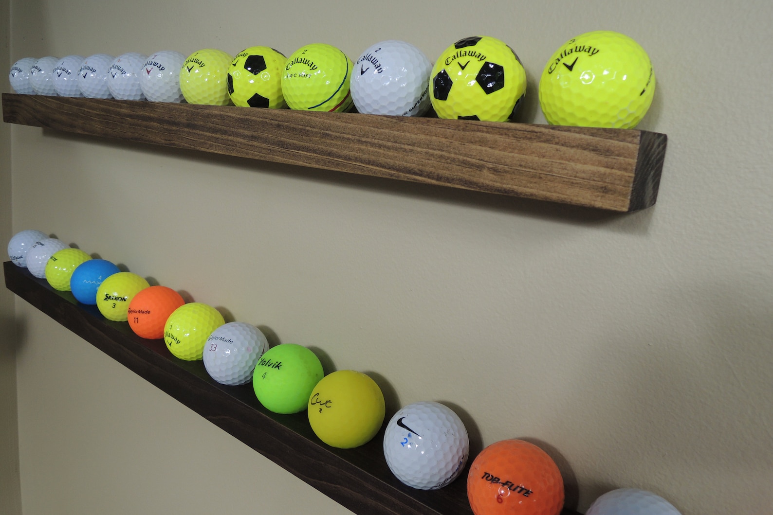 Golf Ball Shelf Floating Shelf Golf Ball Display Shelf Etsy