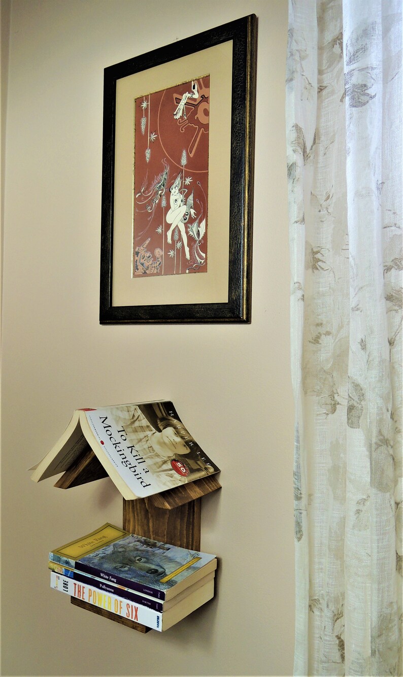 Bedside Bookshelf Bookshelf Mini Library Sidetable Book Lover Etsy