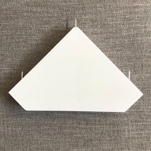 Pentagonal  Corner Shelves Quick Install Speaker Shelves Baby Monitor Pre-installed screws White Rustic  Floating Shelf Organizer Wood Craft