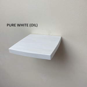 Small Wooden Floating Shelf: Wall Plant/Key Holder, Easy Mount