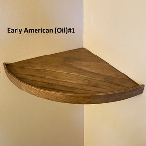 Rustic Wood Corner Shelf with Barrier - Security Camera Mount
