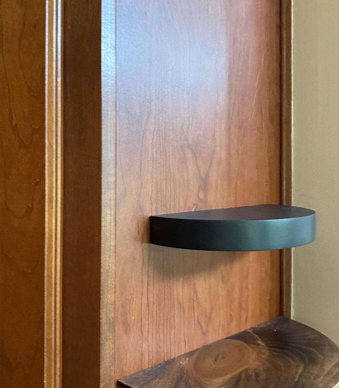 Kitchen Half Circle Straight Edge Corner Round Shelf Shelves