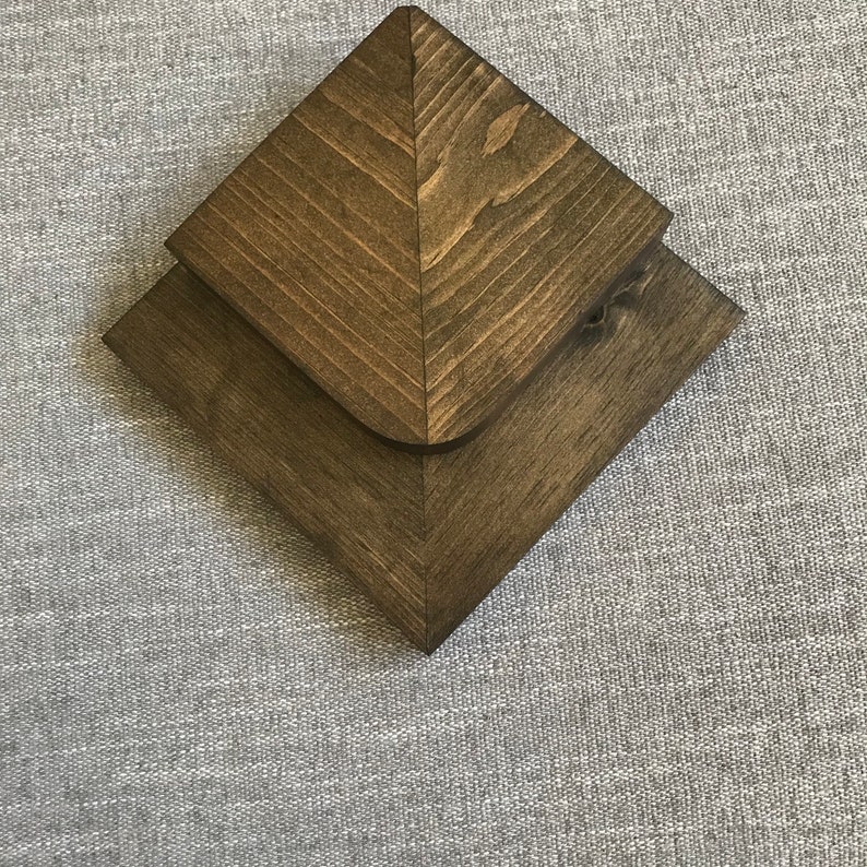 Square Corner Floating Shelf Home Decor Rustic Shelves Speaker Etsy